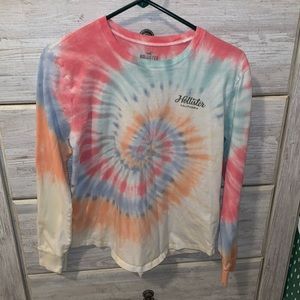 Tie dye Hollister long sleeve shirt